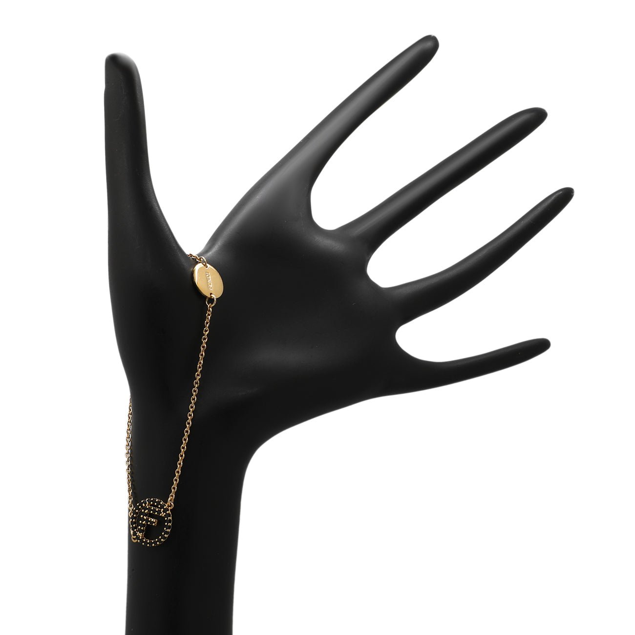 Fendi Black Crystal F Is Fendi Bracelet