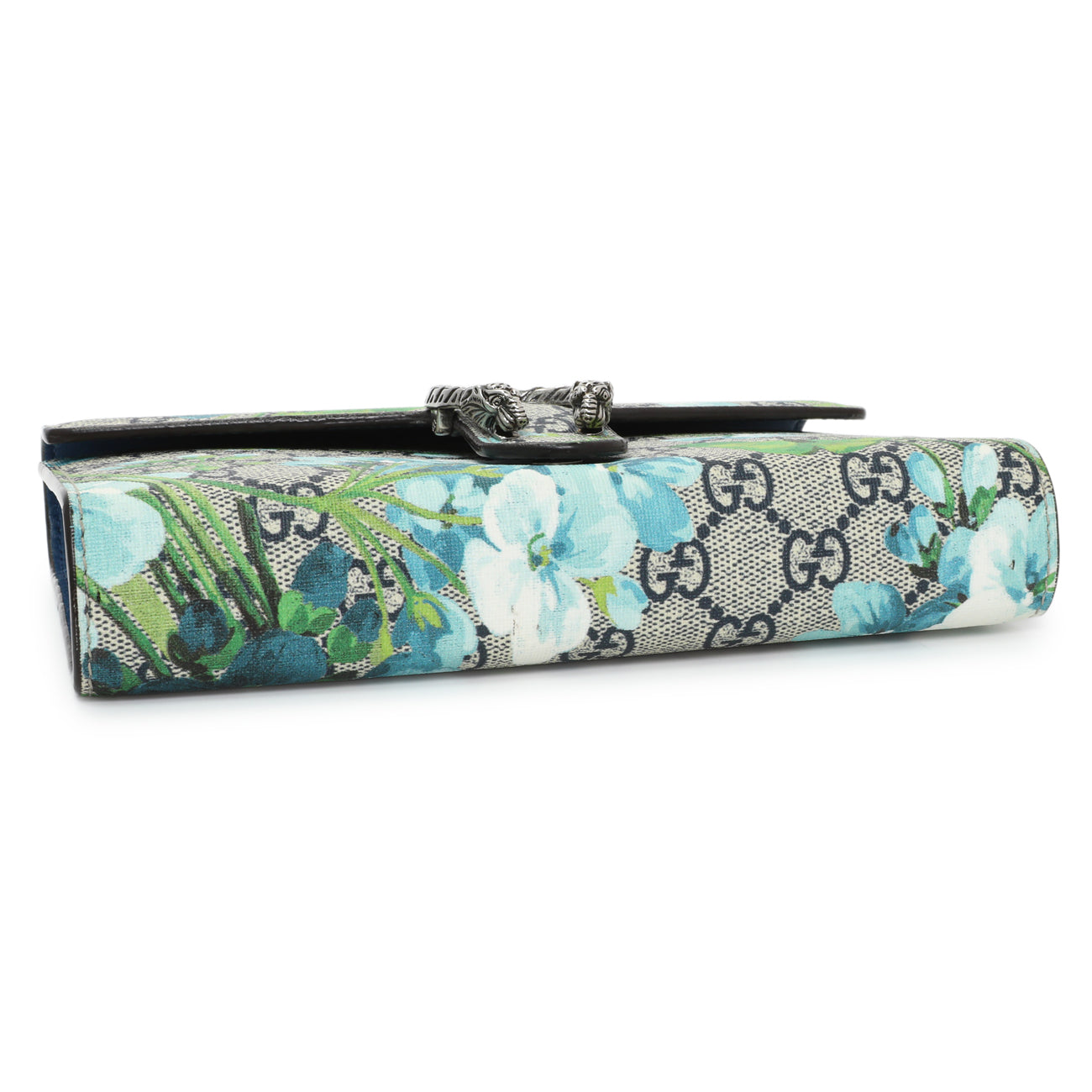 Gucci GG Supreme Monogram Blooms Mini Dionysus Chain Wallet