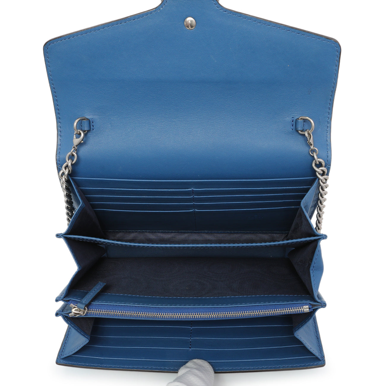 Gucci GG Supreme Monogram Blooms Mini Dionysus Chain Wallet