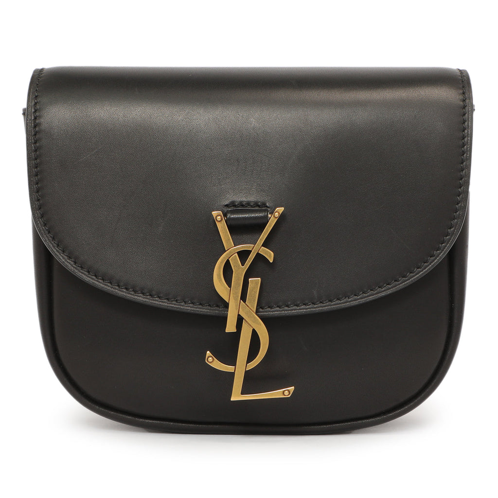Saint Laurent Black Calfskin Small Kaia Satchel