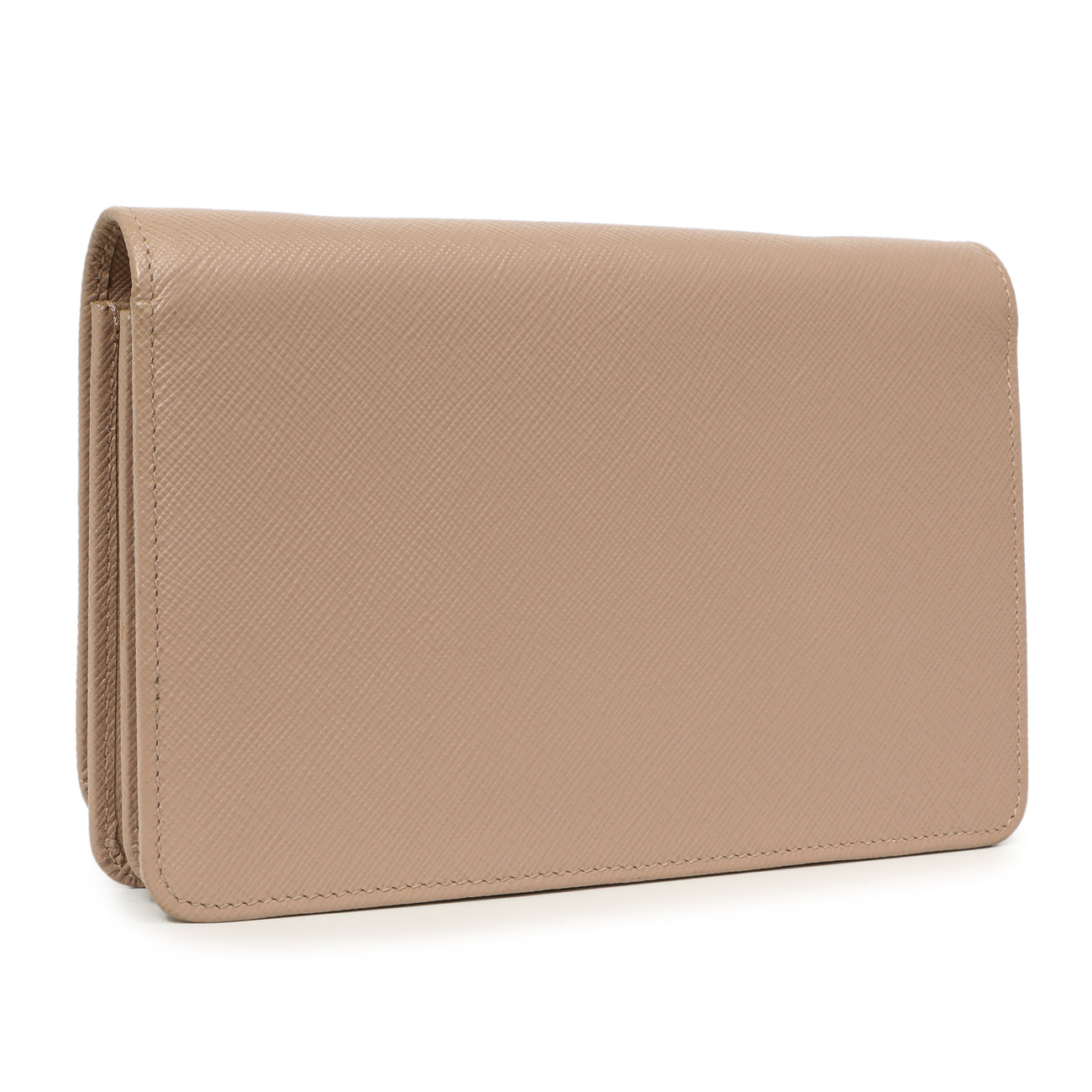 Prada Cammeo Saffiano Lux Chain Wallet