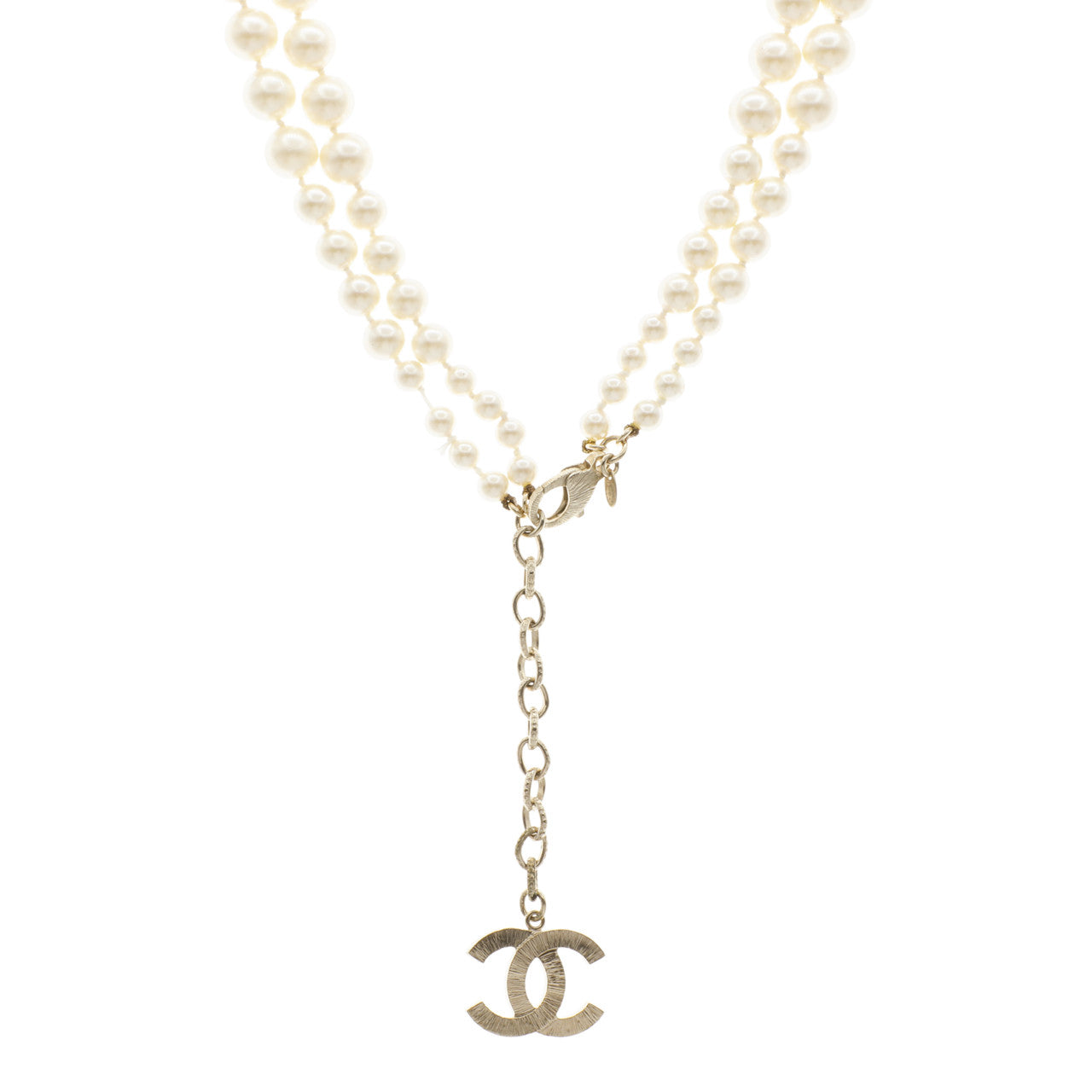 Chanel Pearl Double Strand Necklace