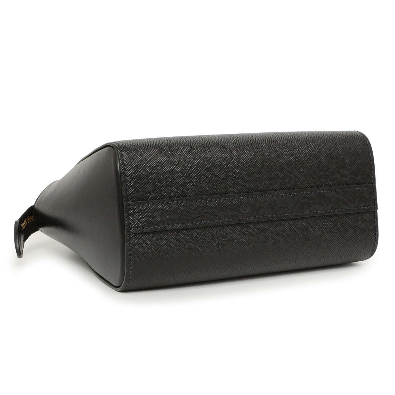 Prada Black Saffiano Soft Calf Mini Zipped Tote