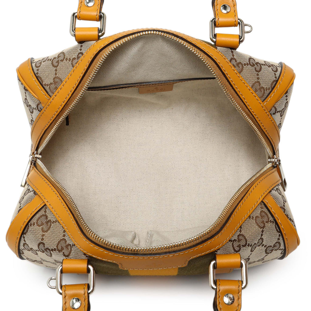 Gucci Monogram Vintage Web Small Boston