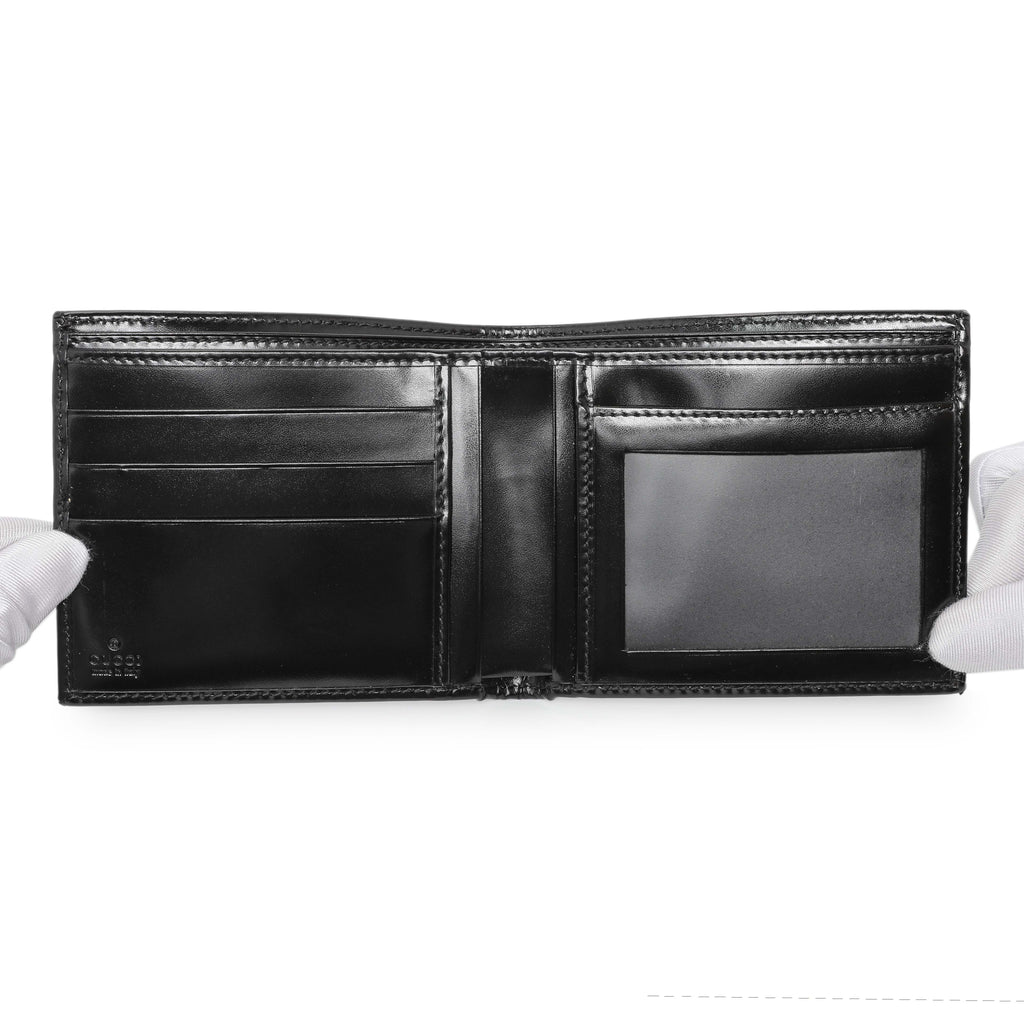 Gucci Black Imprime Monogram Bifold Wallet