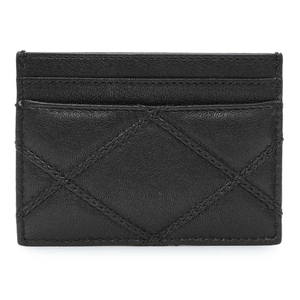 Saint Laurent Black Goatskin Credit Card Case