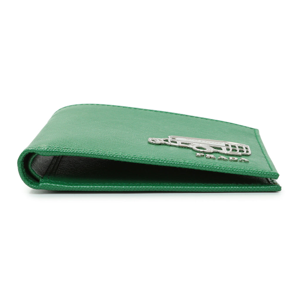 Prada Green Saffiano Bifold Wallet