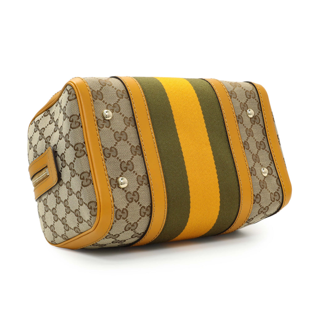 Gucci Monogram Vintage Web Small Boston