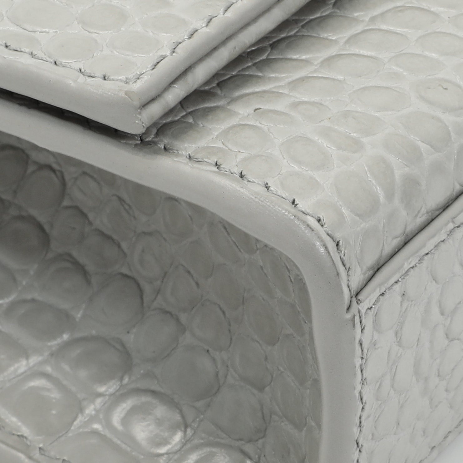 Saint Laurent Crocodile Embossed Calfskin Medium Monogram Kate Tassel Satchel