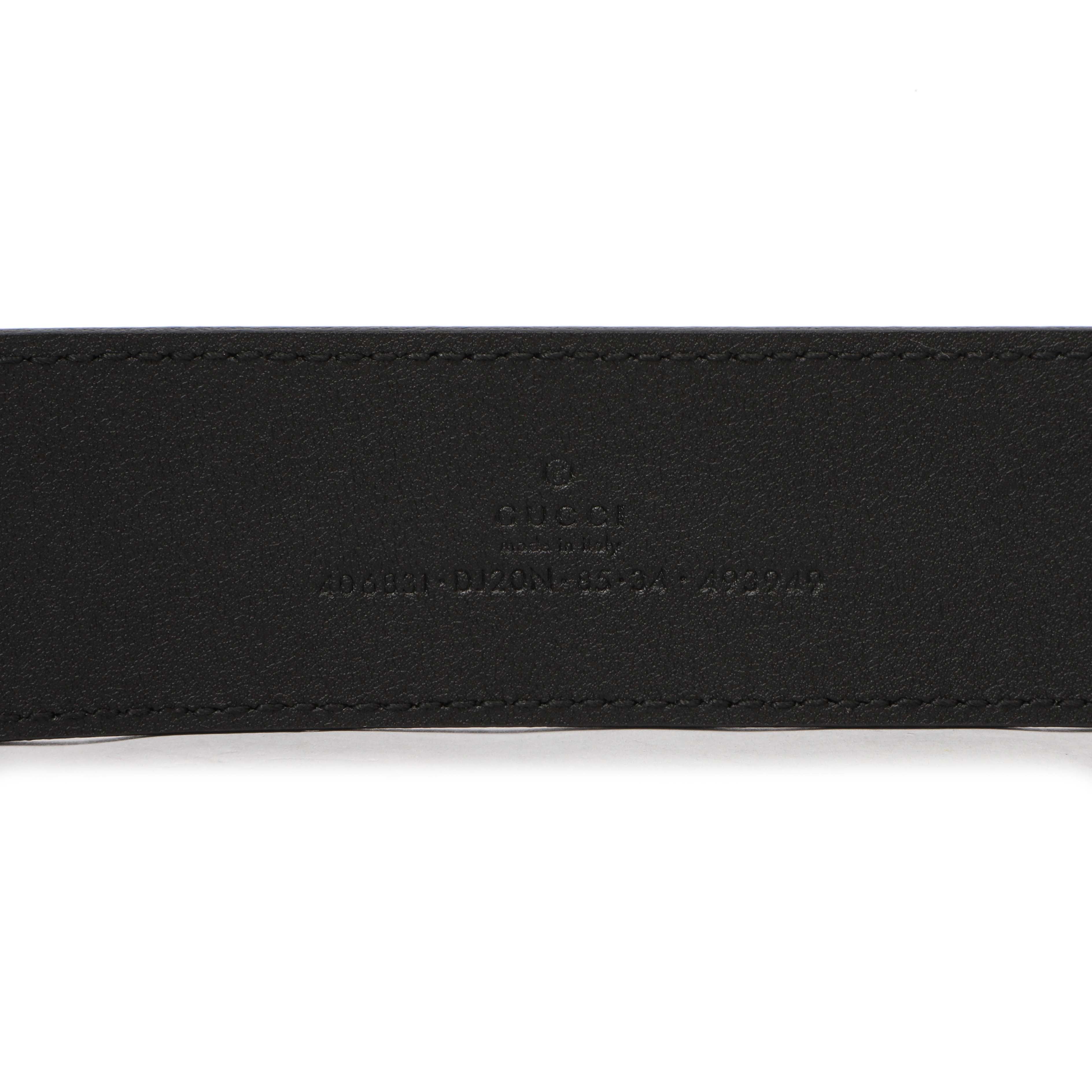 Gucci Black Calfskin Double G 40mm Belt