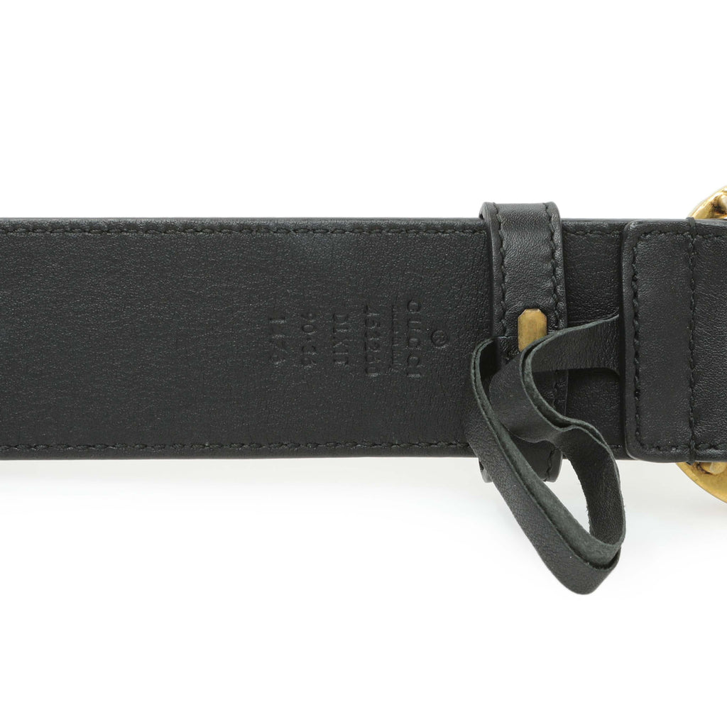Gucci Black Moon Calfskin Pearl Double G 40mm Belt