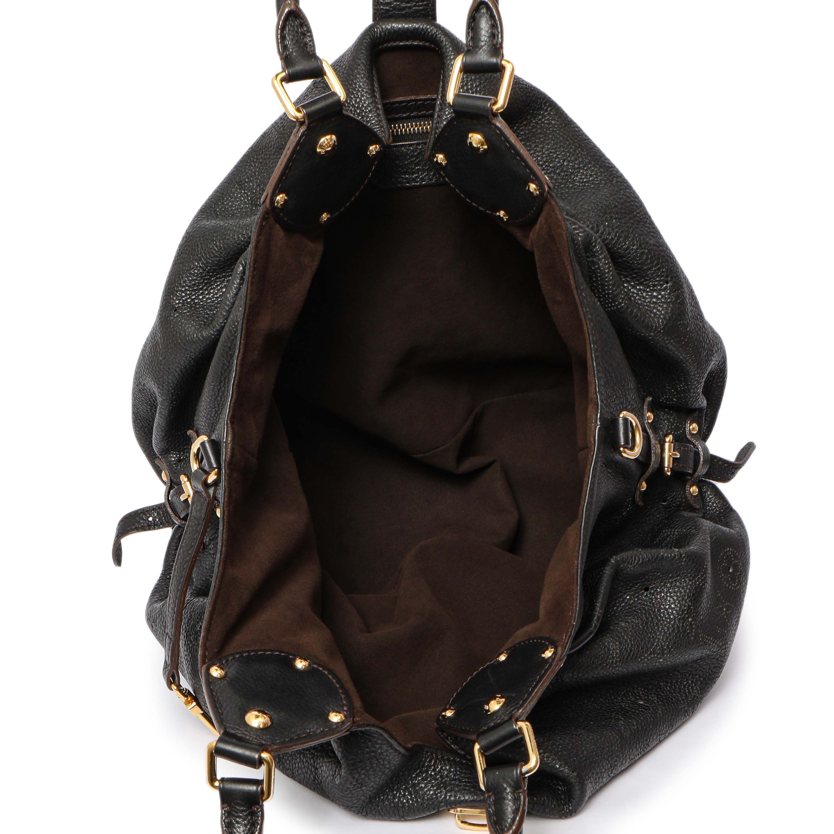 Louis Vuitton Black Monogram Mahina L