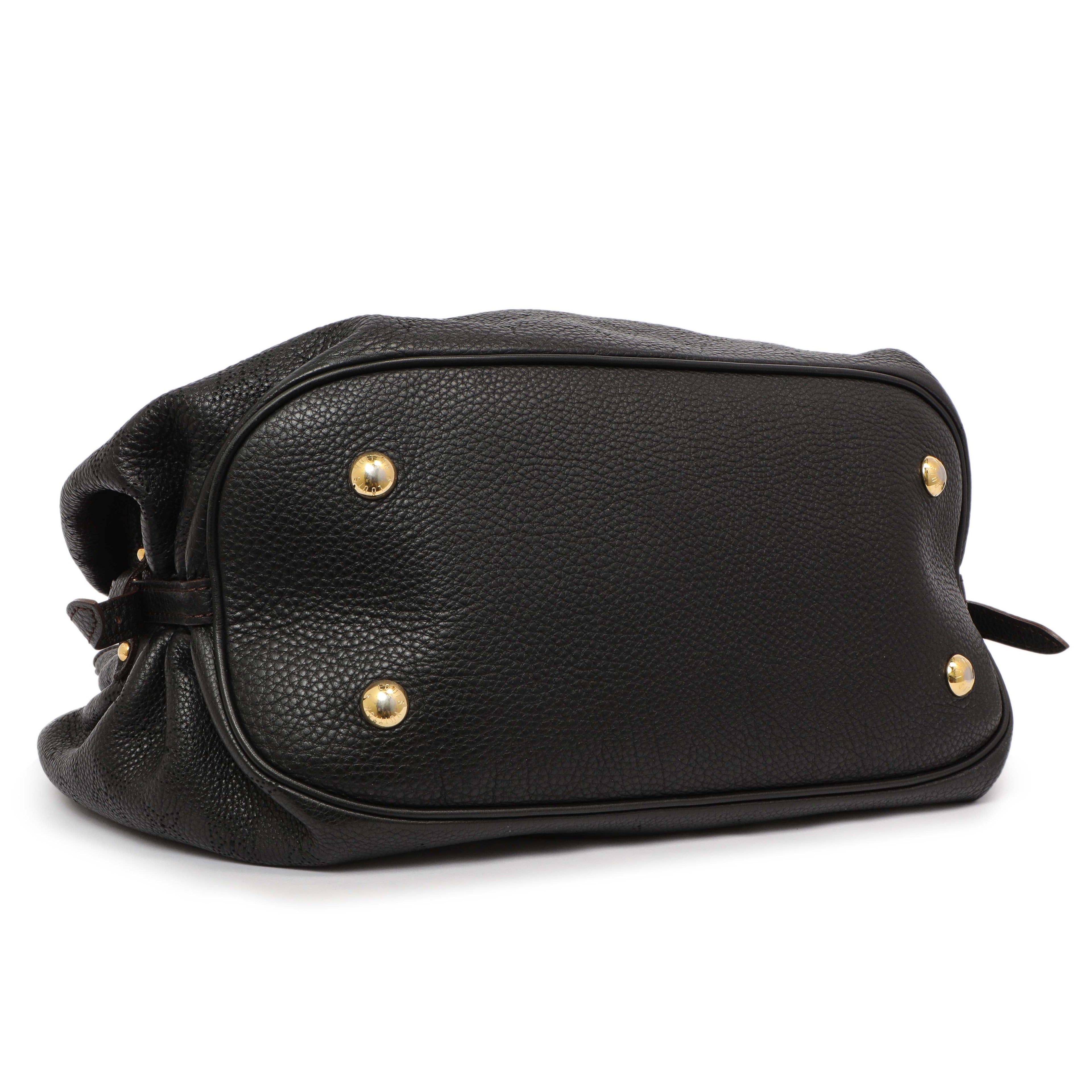 Louis Vuitton Black Monogram Mahina L