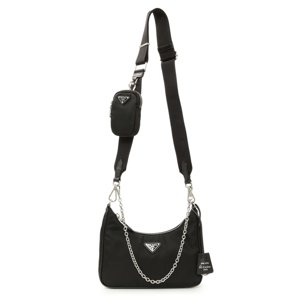 Prada Black Re-Nylon Re-Edition 2005 Shoulder Bag