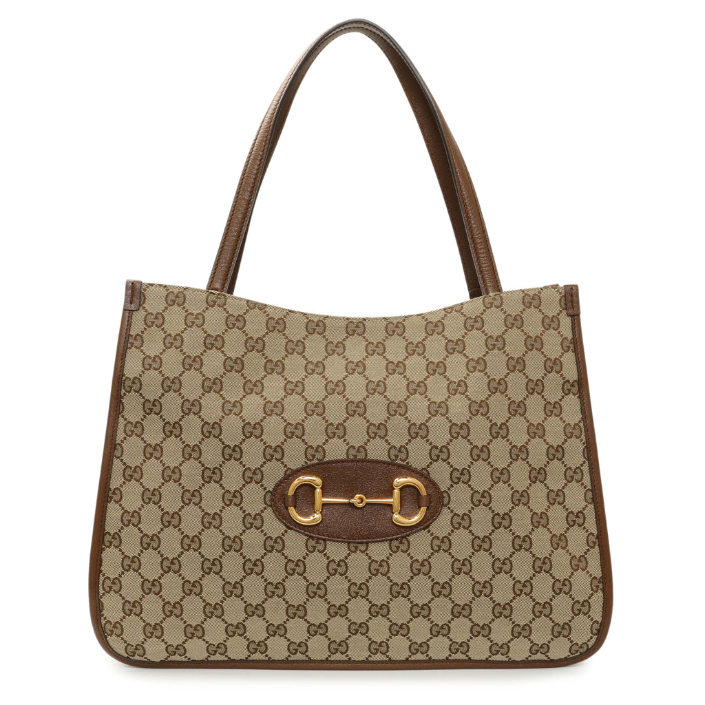 Gucci Monogram Horsebit 1955 Tote Bag
