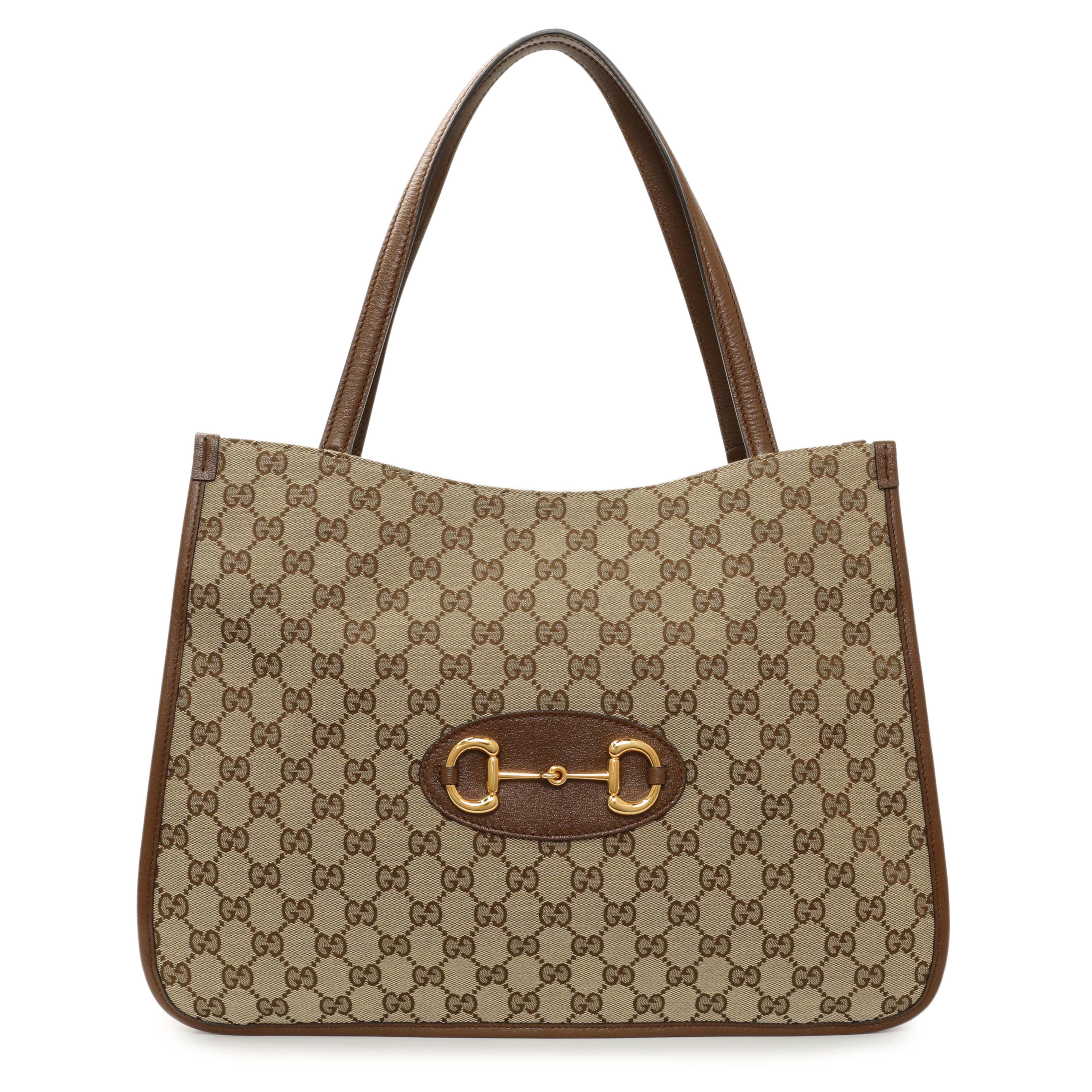 Gucci Monogram Horsebit 1955 Tote Bag