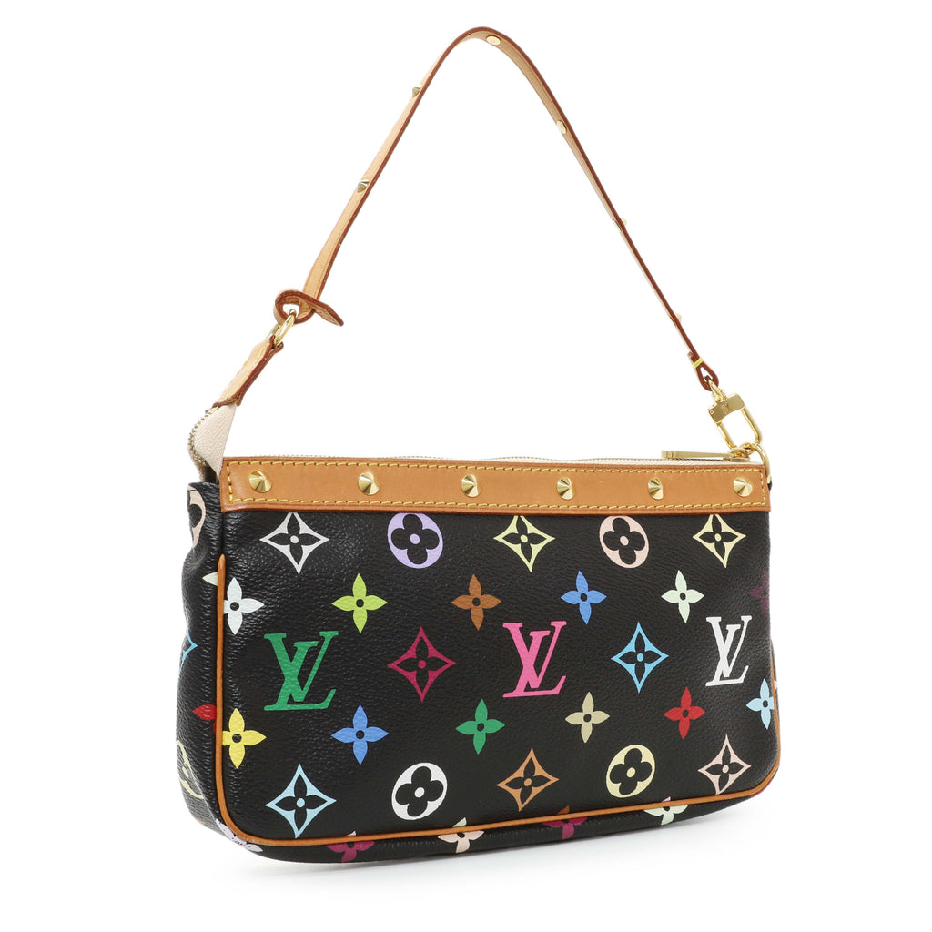 Louis Vuitton Black Monogram Multicolor Pochette Accessories
