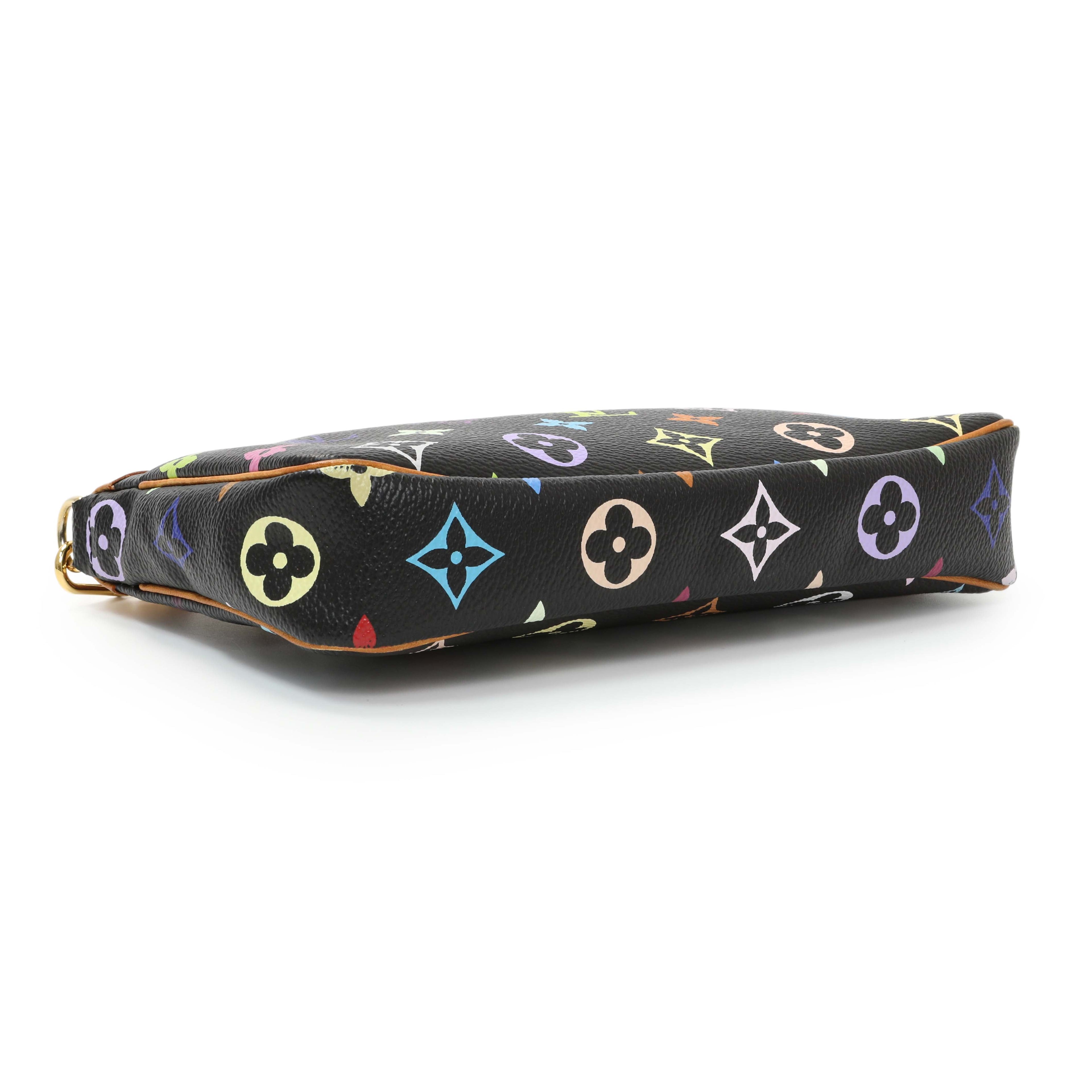 Louis Vuitton Black Monogram Multicolor Pochette Accessories