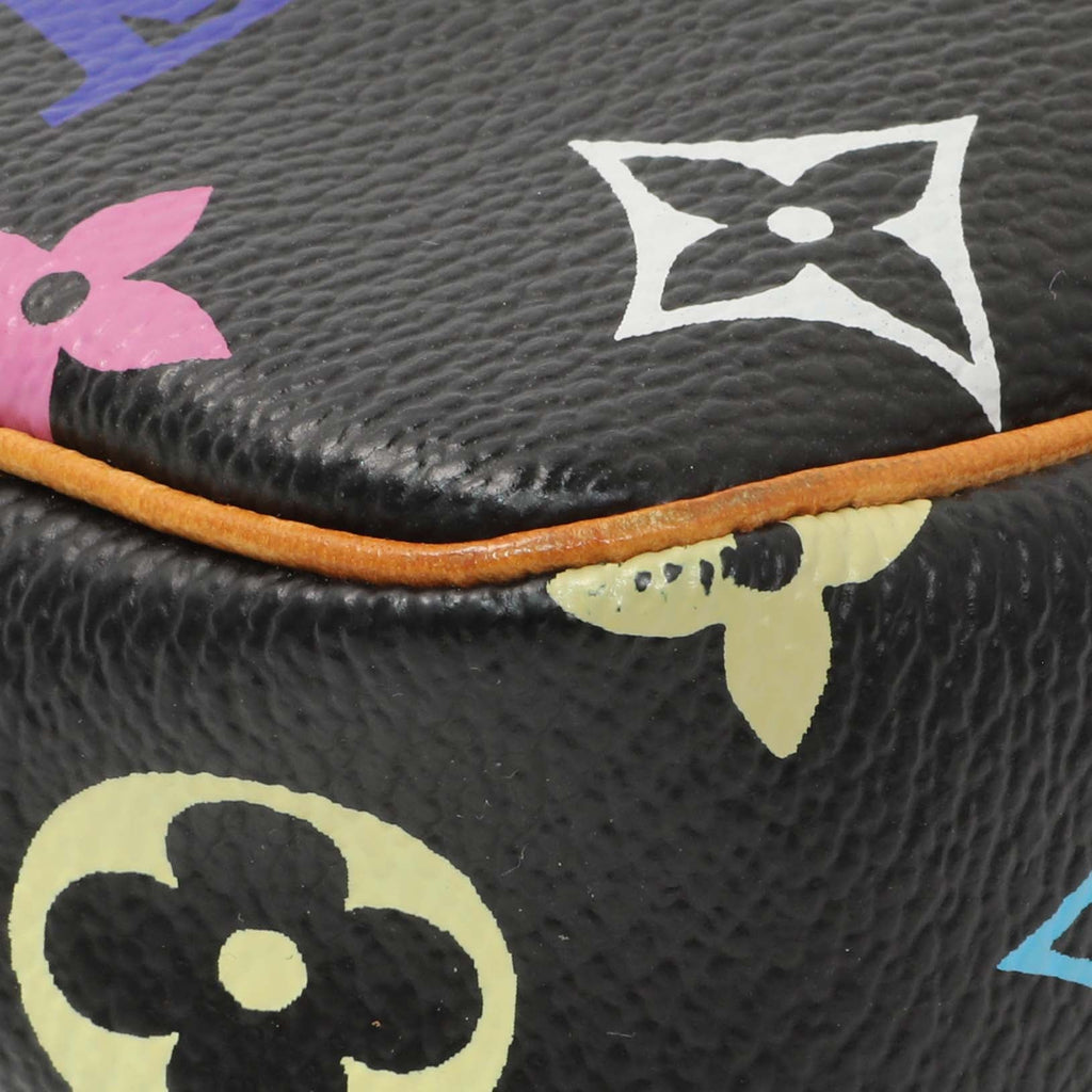 Louis Vuitton Black Monogram Multicolor Pochette Accessories
