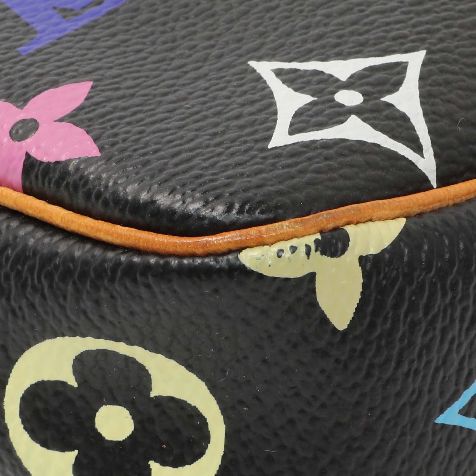 Louis Vuitton Black Monogram Multicolor Pochette Accessories