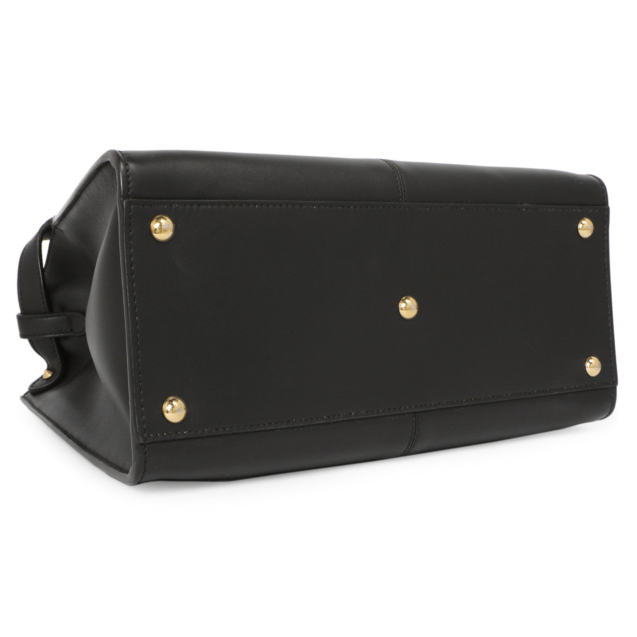Fendi Black Vitello Seta Medium Peekaboo X-Lite