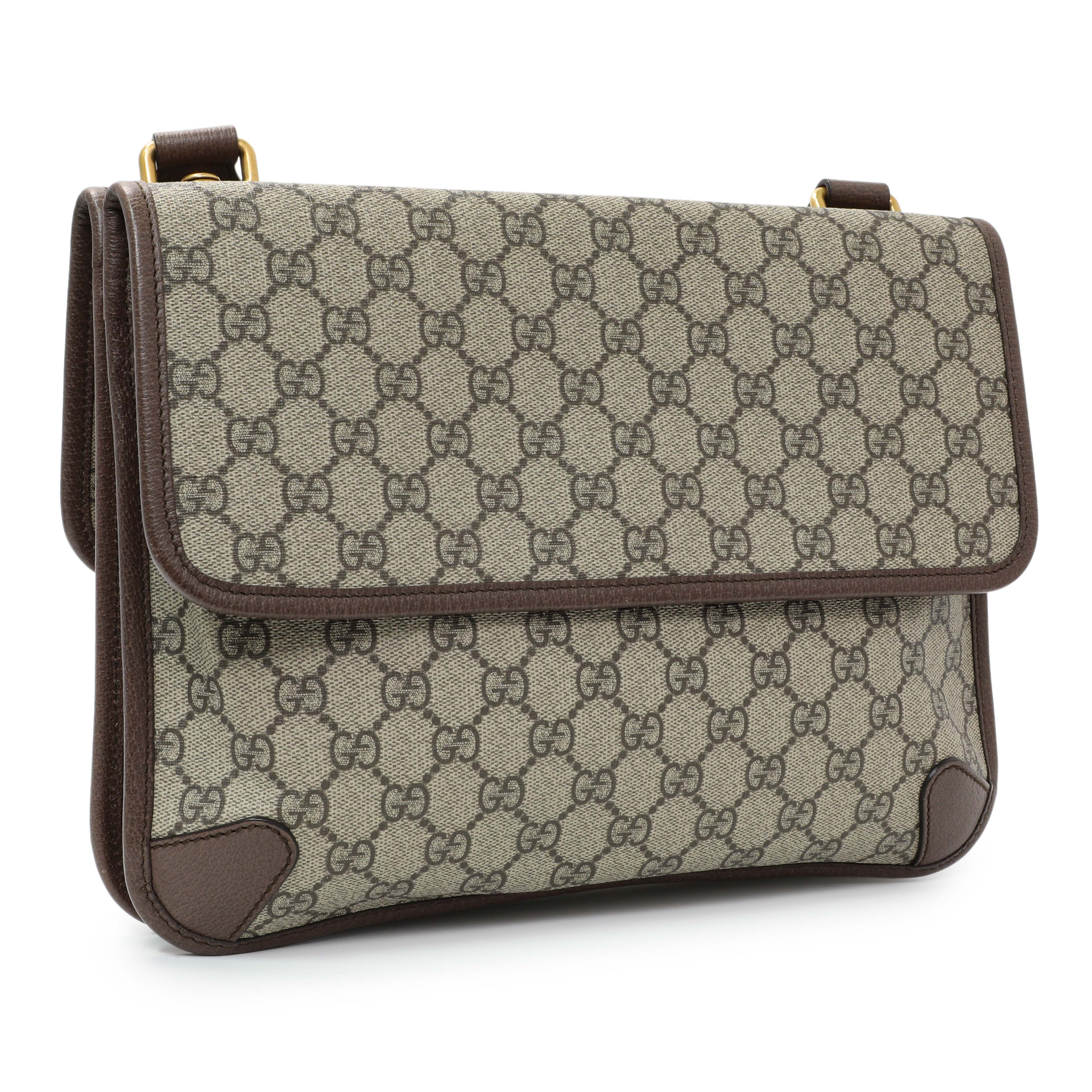 Gucci GG Supreme Monogram Web Neo Vintage Messenger Bag