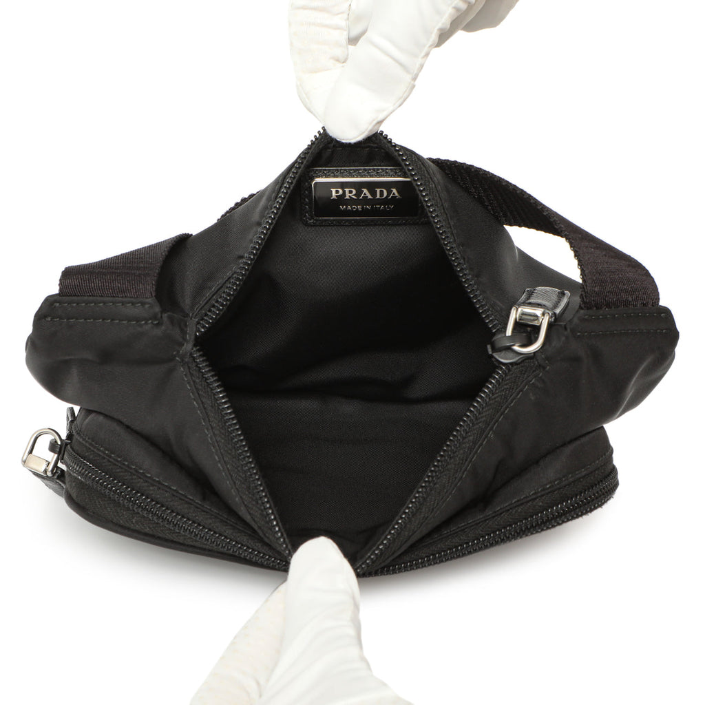 Prada Black Re-Nylon Belt Bag