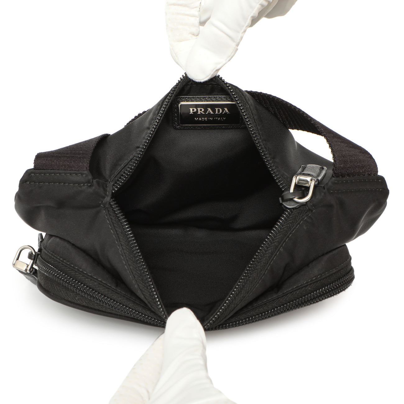 Prada Black Re-Nylon Belt Bag