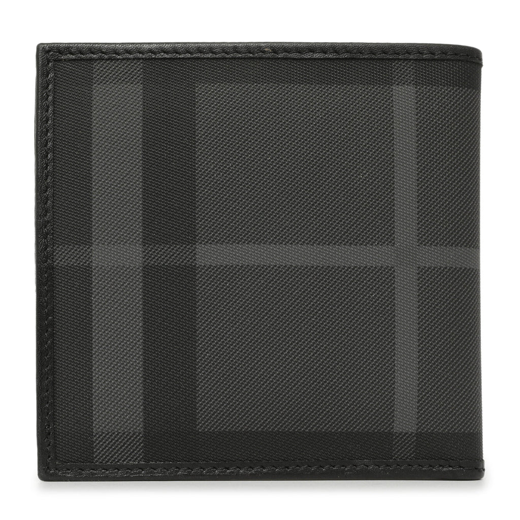 Burberry Charcoal Check Bifold Wallet