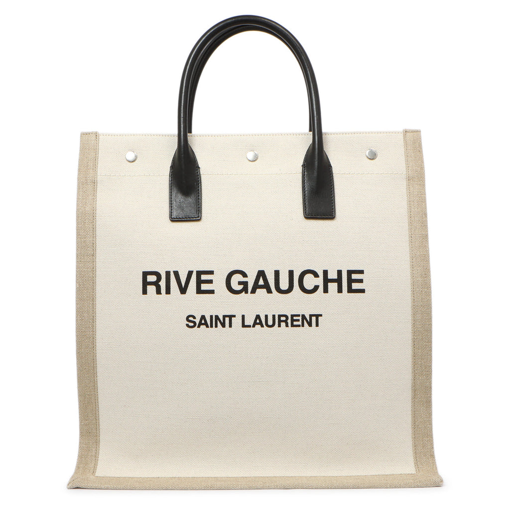 Saint Laurent Linen Rive Gauche North South Tote