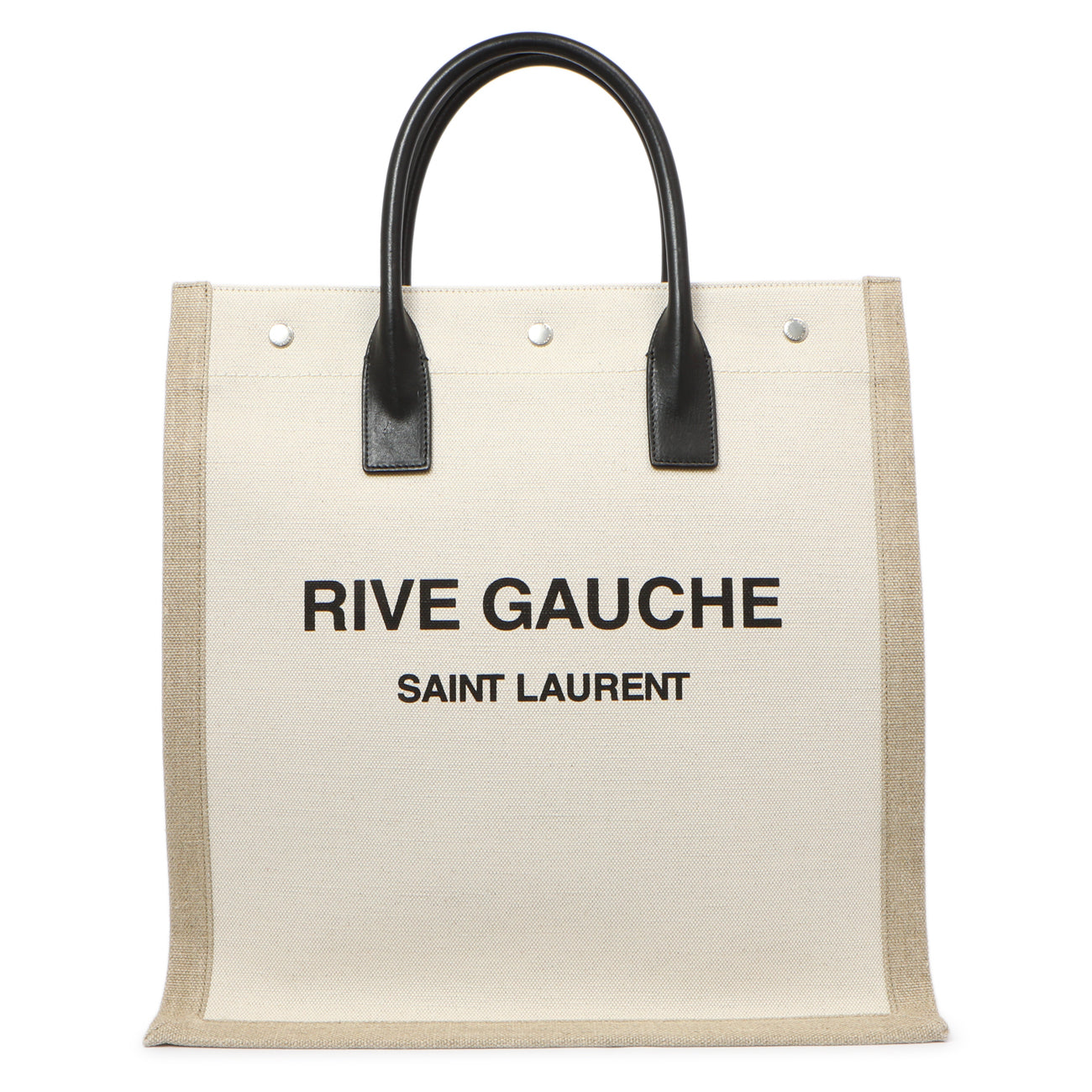 Saint Laurent Linen Rive Gauche North South Tote