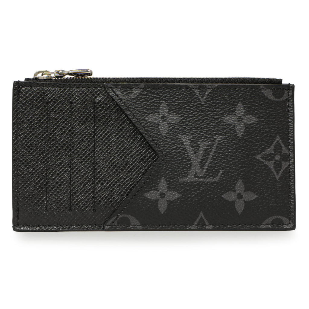 Louis Vuitton Monogram Eclipse Taiga Coin Card Holder