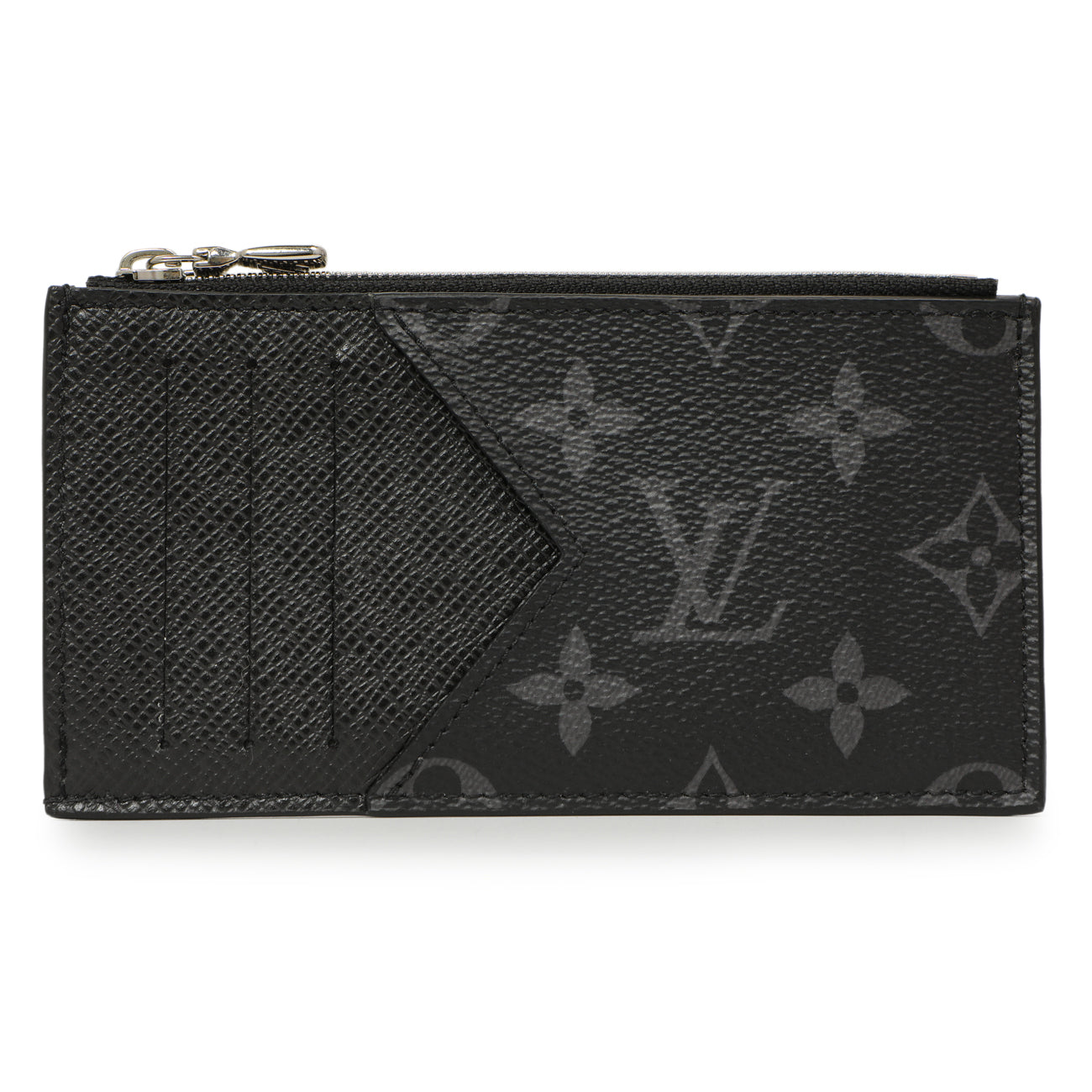 Louis Vuitton Monogram Eclipse Taiga Coin Card Holder