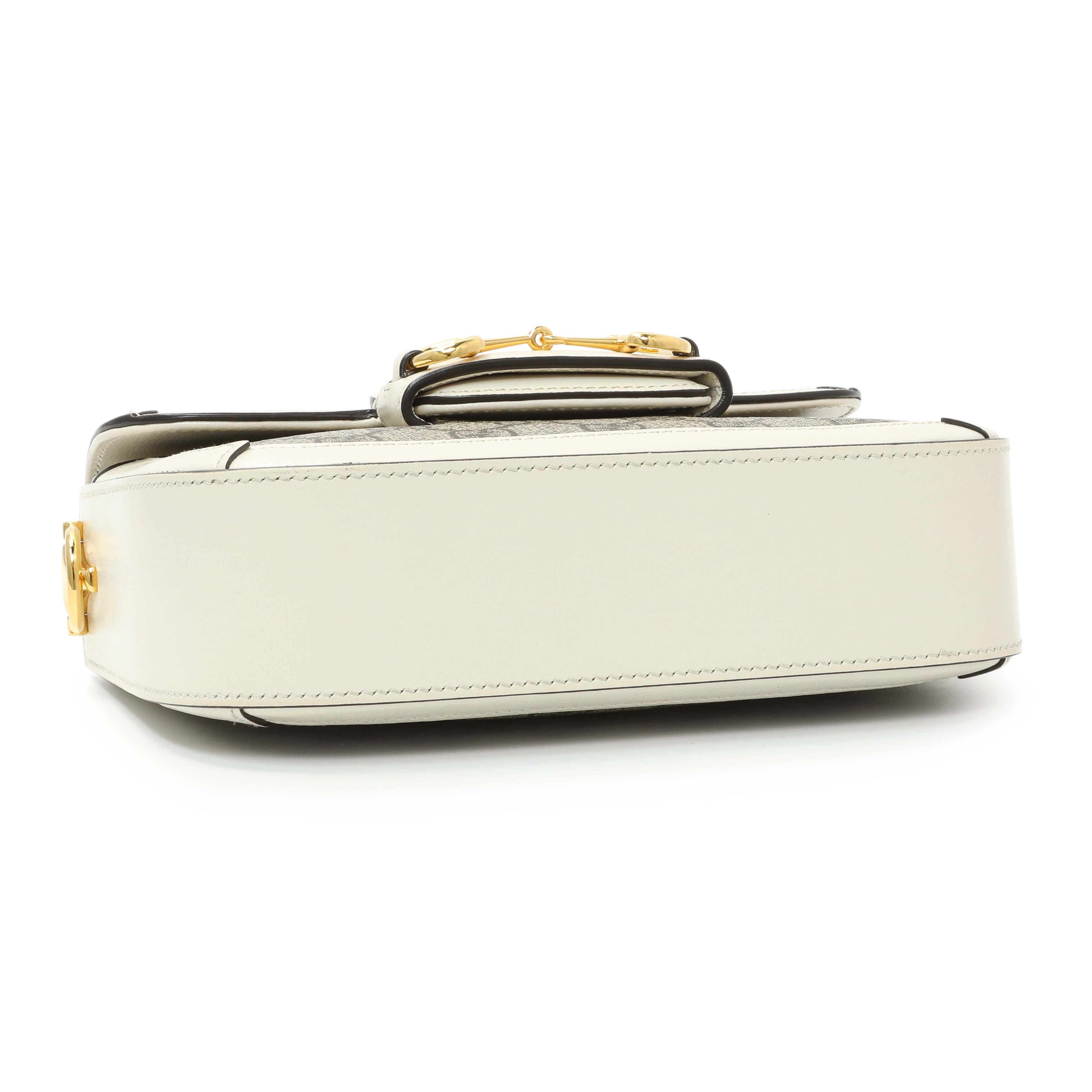 Gucci GG Supreme Monogram Web Mini Horsebit 1955 Shoulder Bag