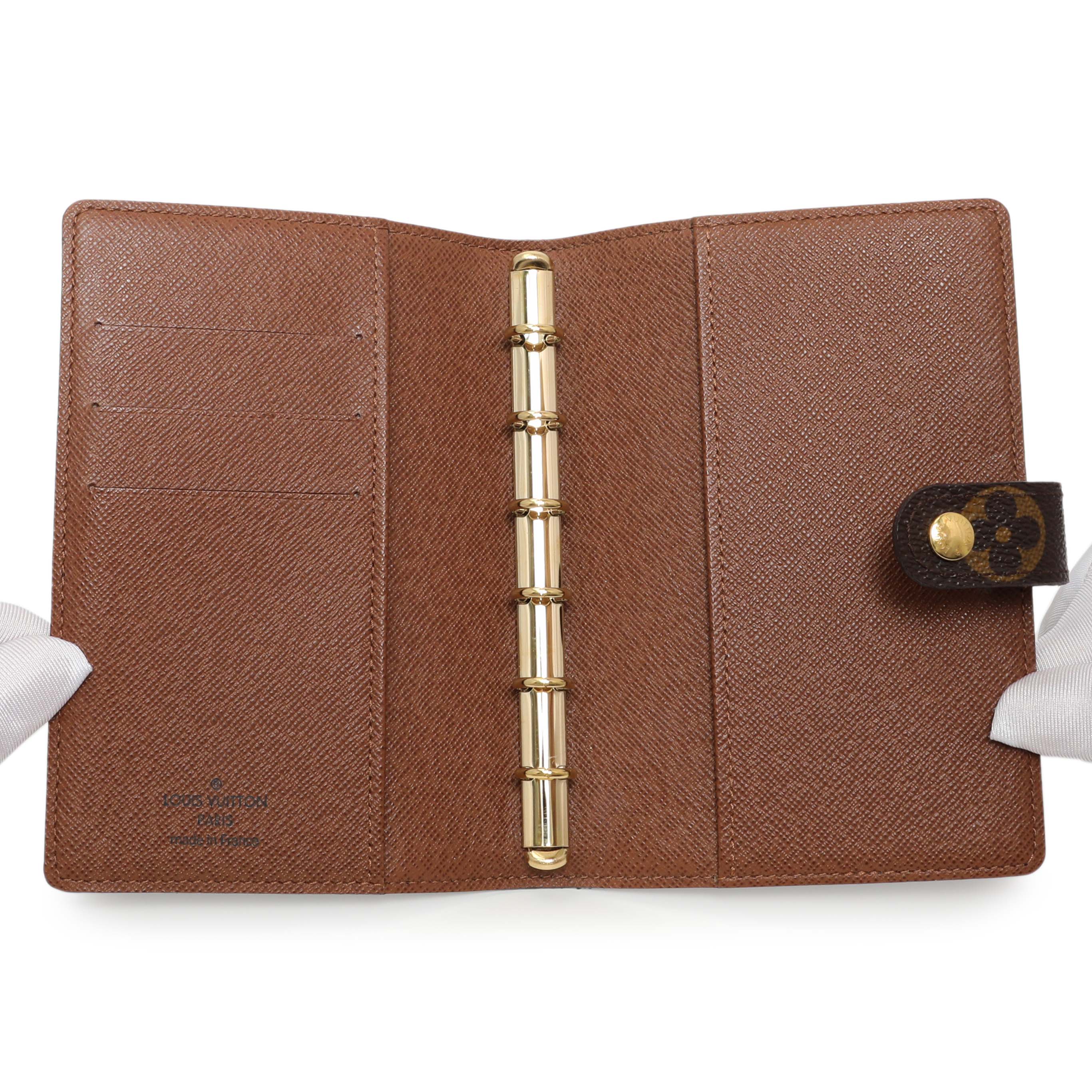 Louis Vuitton Monogram Small Ring Agenda Cover