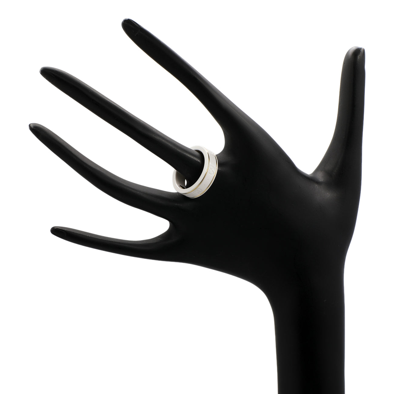 Gucci 18K Yellow Gold Zirconia Icon Ring