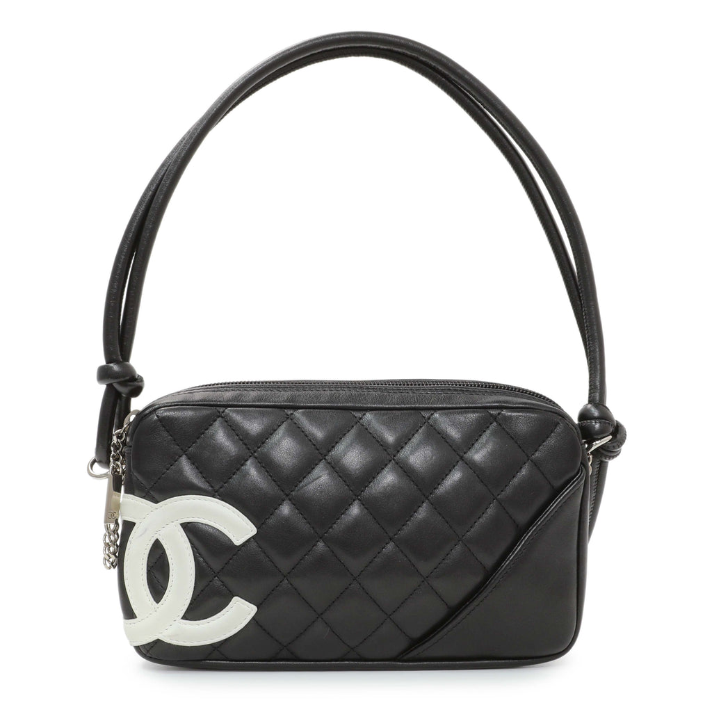 Chanel Black Quilted Calfskin Cambon Pochette