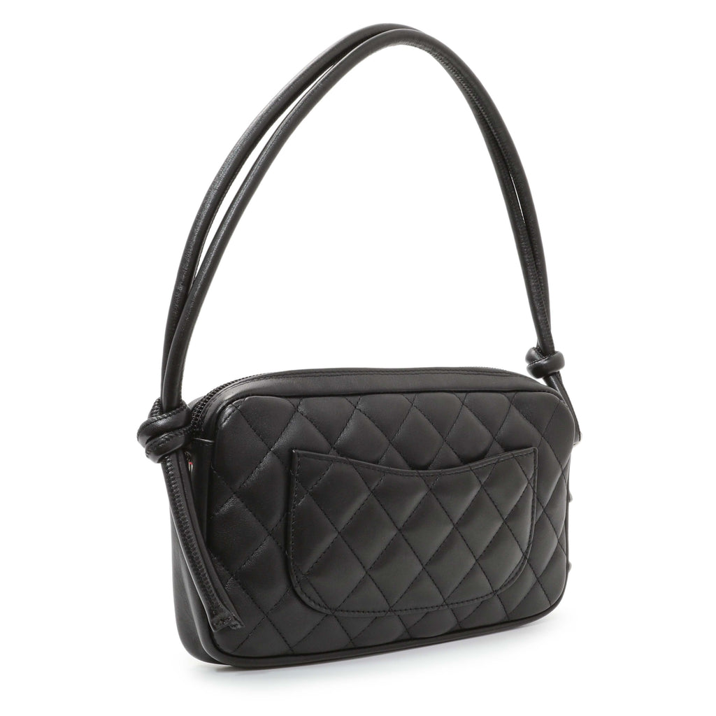 Chanel Black Quilted Calfskin Cambon Pochette