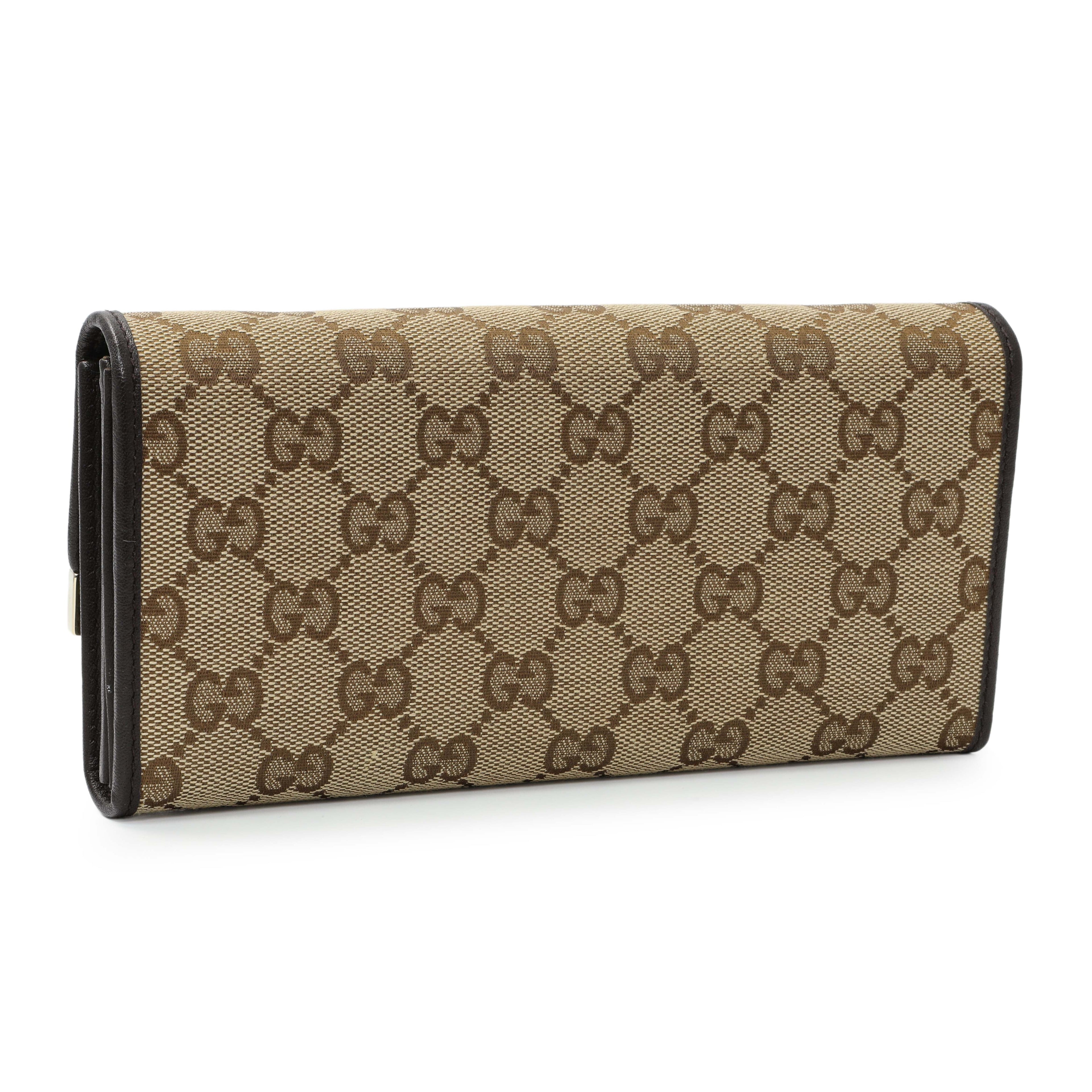 Gucci Monogram Canvas Chain Wallet