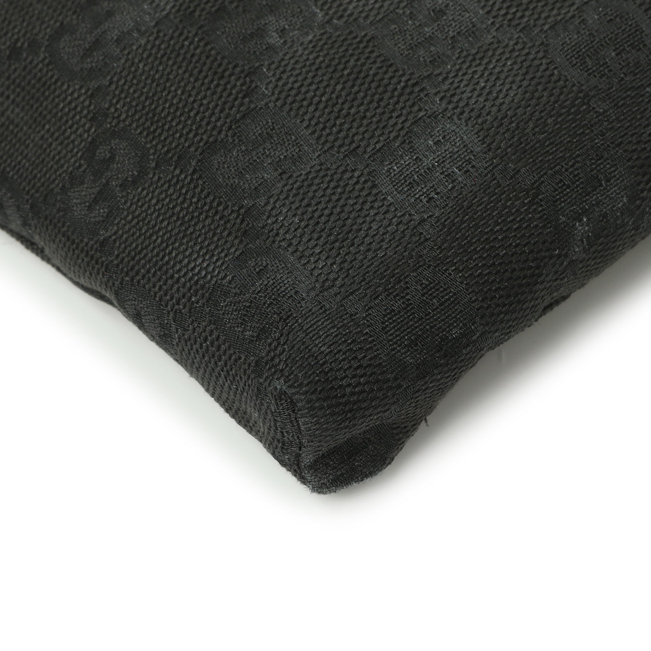 Gucci Black GG Monogram Double Pocket Belt Bag