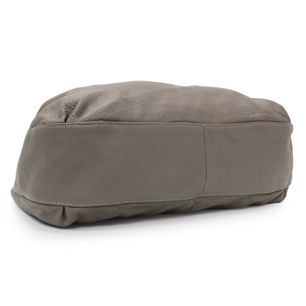 Gucci Grey Calfskin G Wave Shoulder Bag