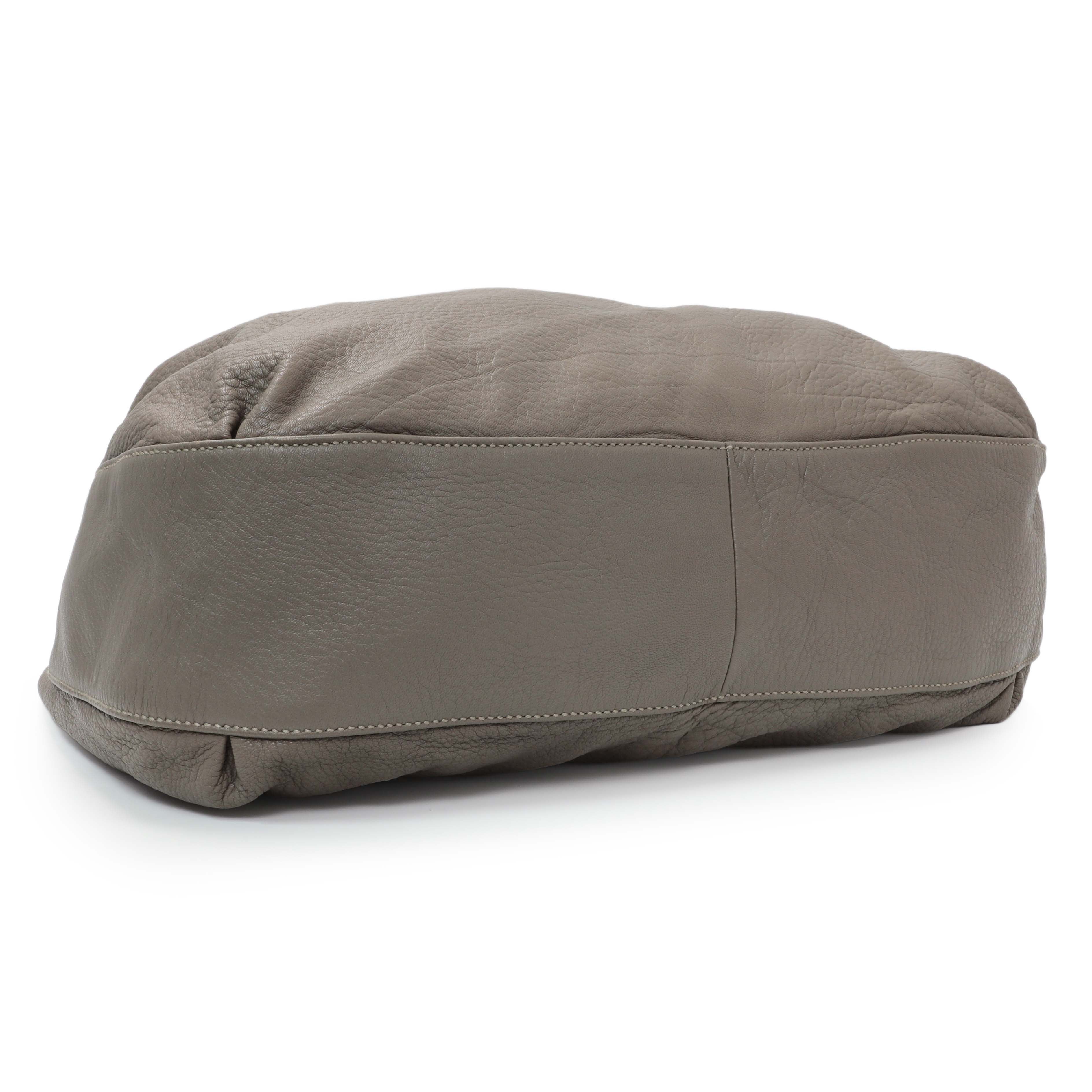 Gucci Grey Calfskin G Wave Shoulder Bag