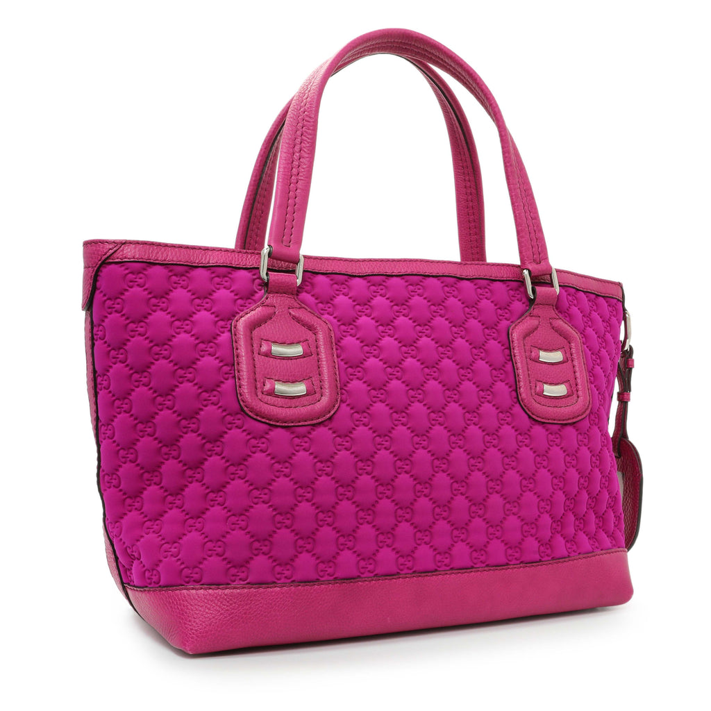 Gucci Fuchsia Guccissima Neoprene Techno Tote