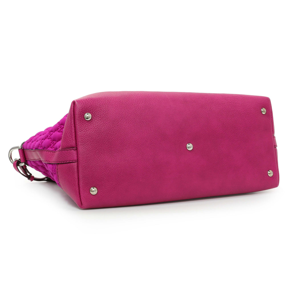 Gucci Fuchsia Guccissima Neoprene Techno Tote