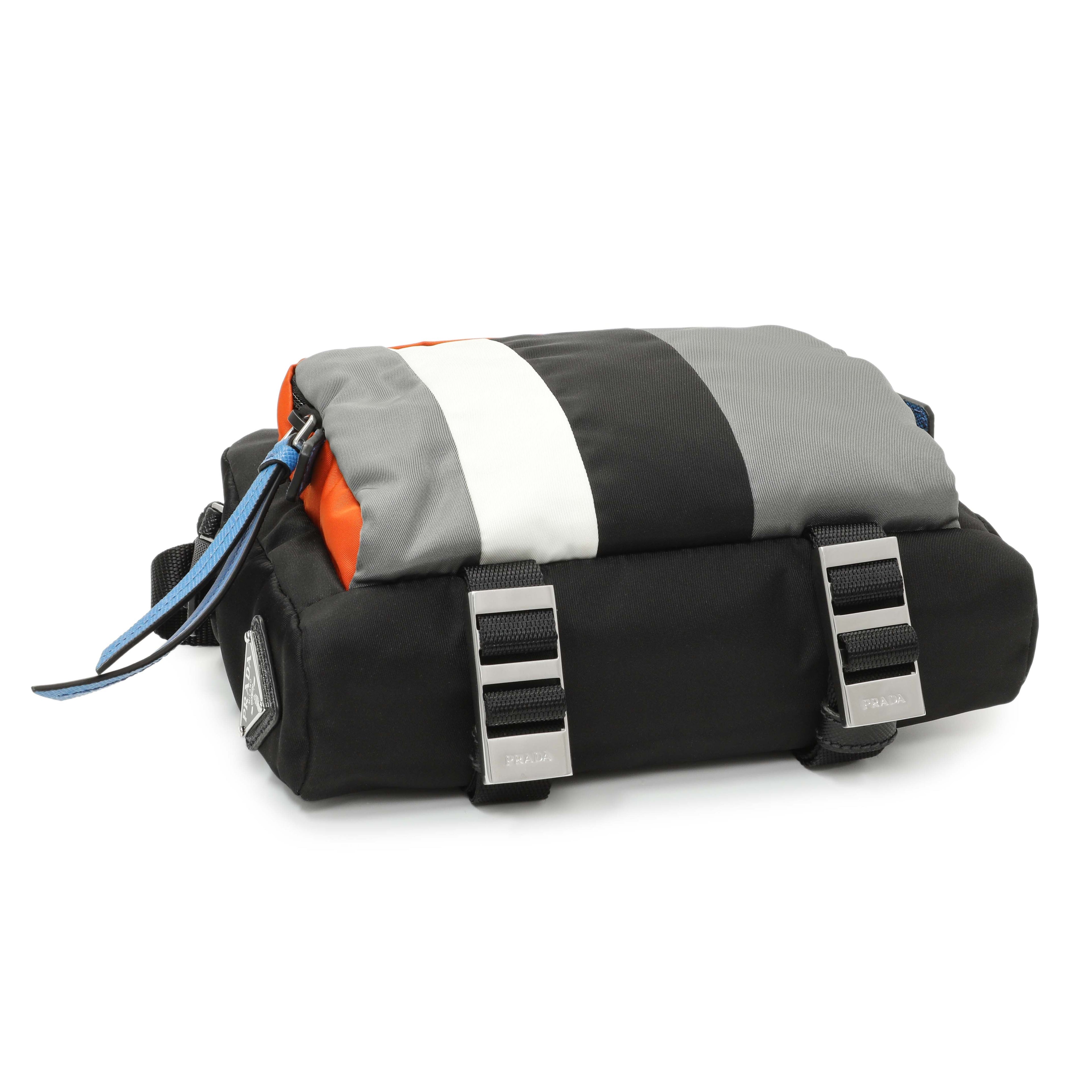 Prada Black Tessuto Nylon Messenger