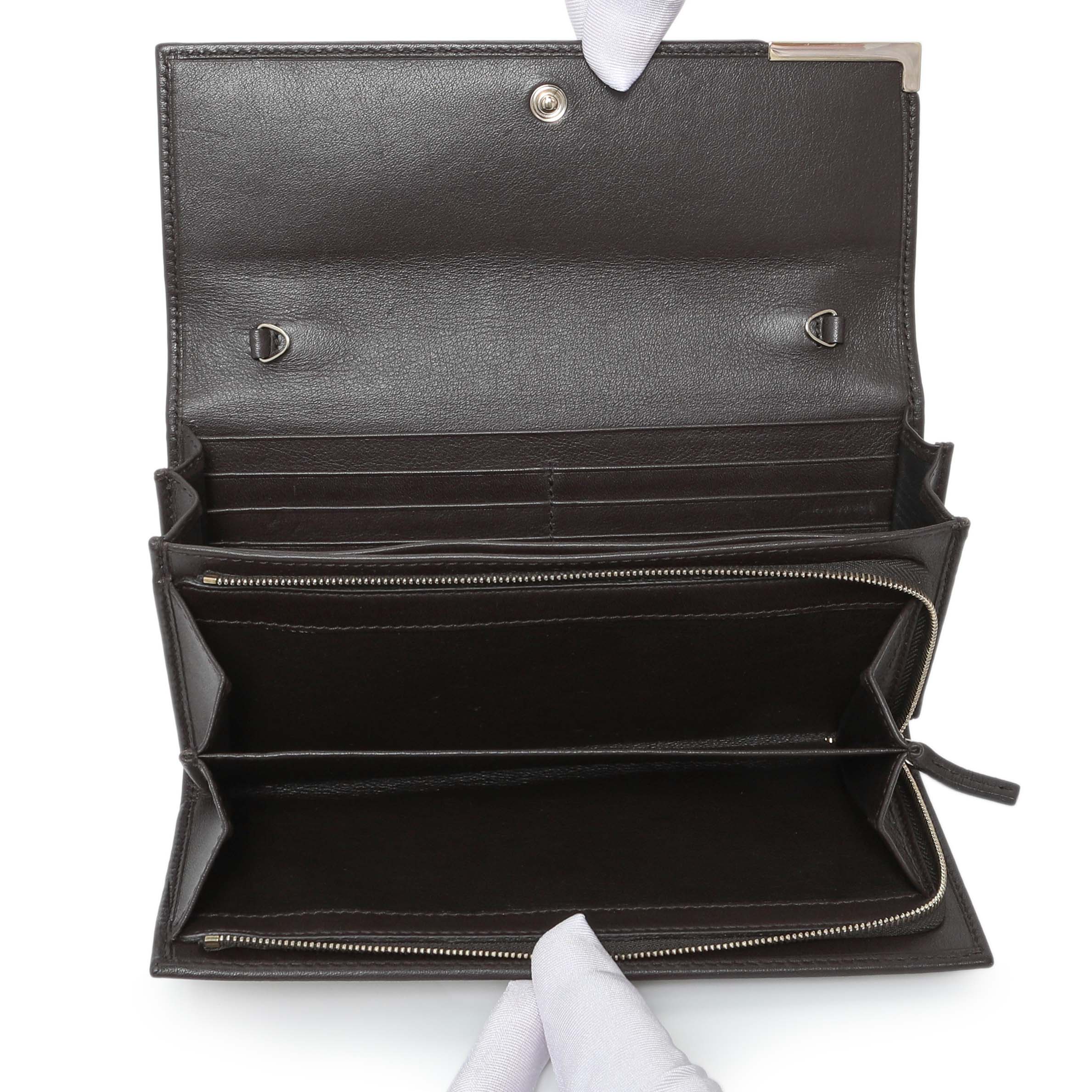 Gucci Monogram Canvas Chain Wallet