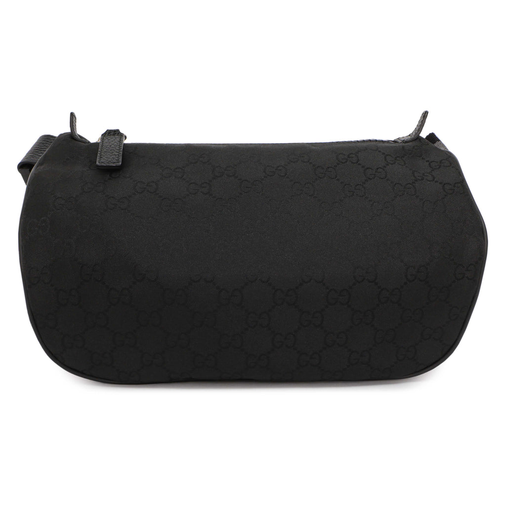 Gucci Black Nylon Monogram Fanny Pack Belt Bag