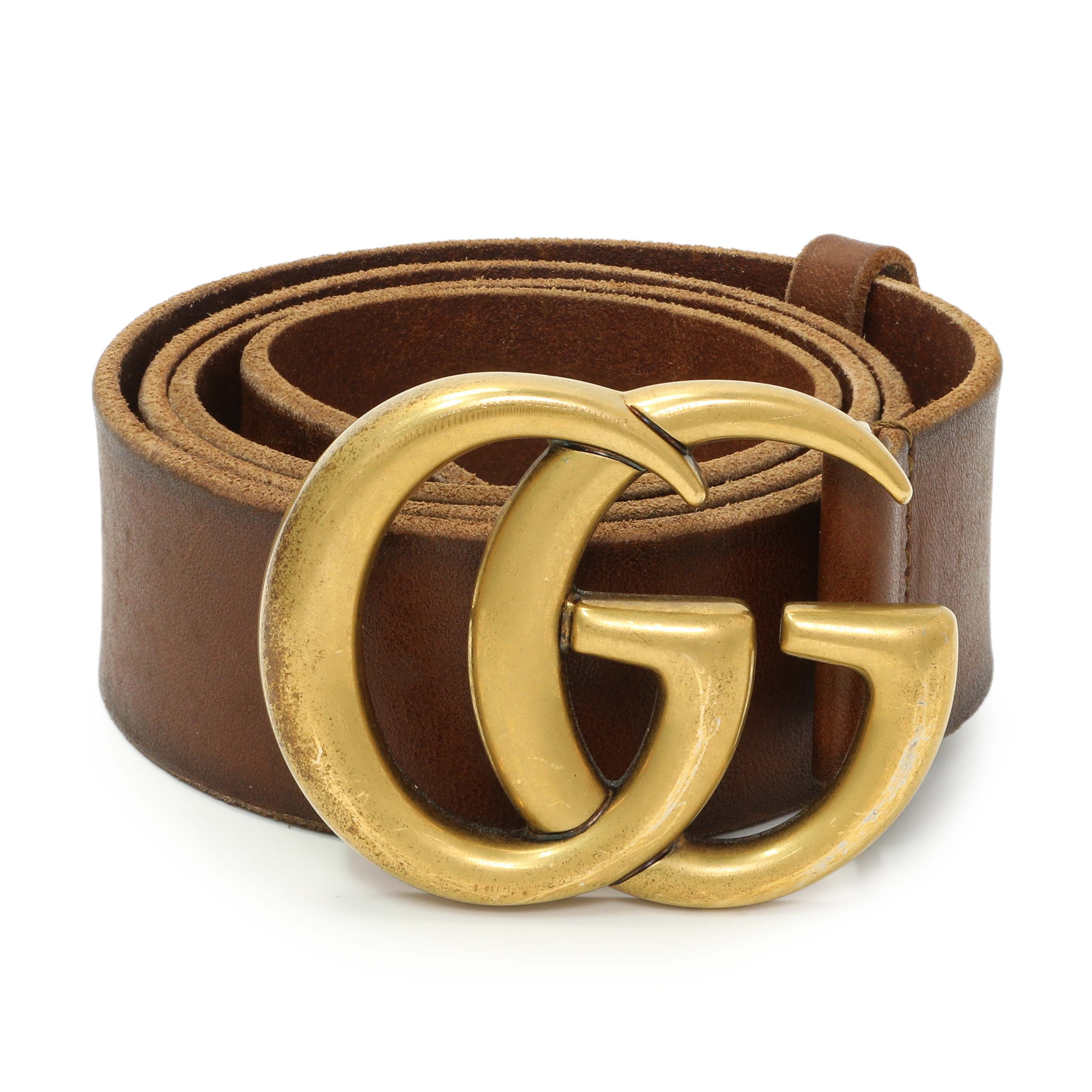 Gucci Faded Calfskin Double G 40mm Belt