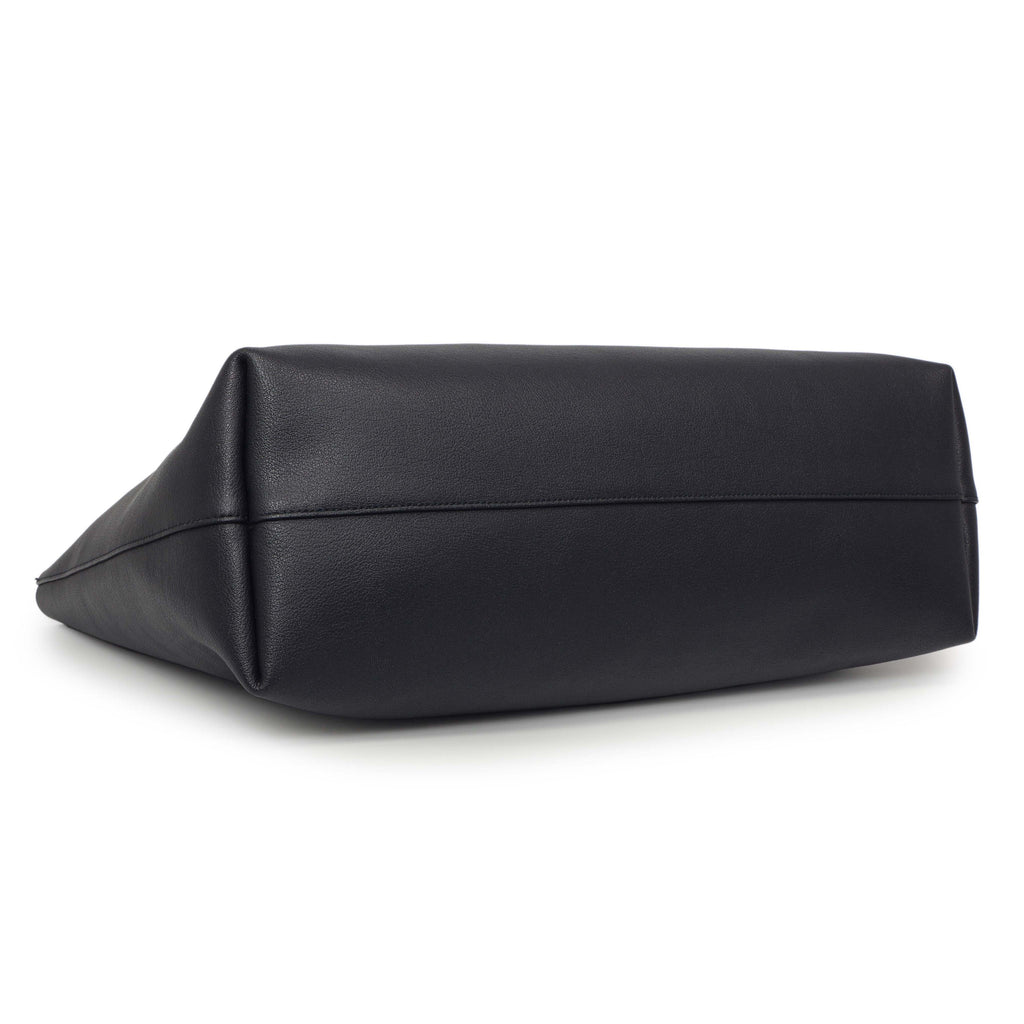 Saint Laurent Navy Calfskin Large Shopping Tote