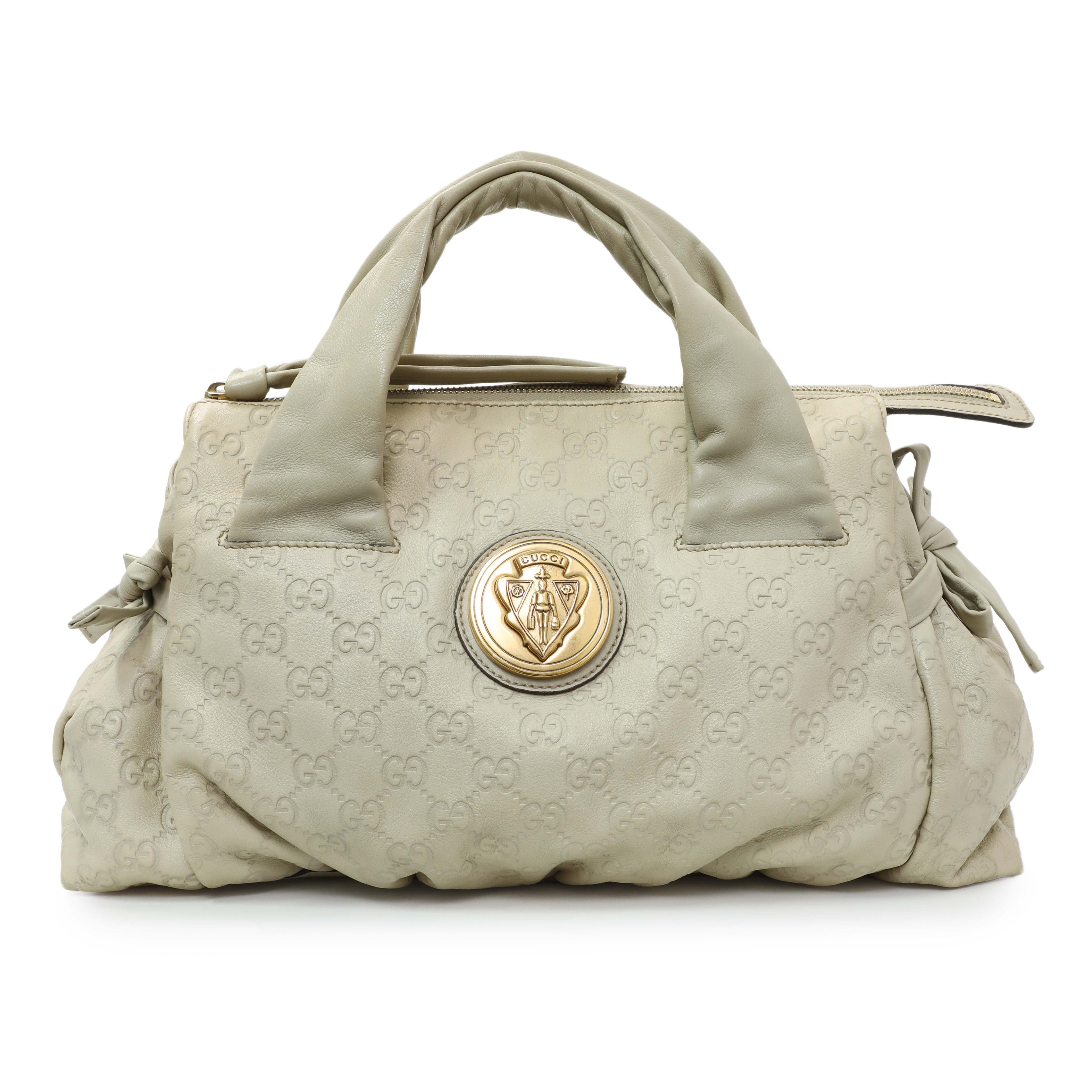 Gucci Guccissima Cream Hysteria Handbag